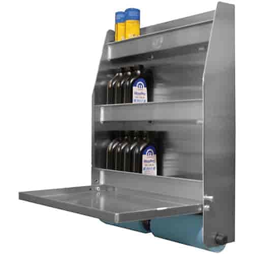 スチールラック・メタルラック PIT PAL OIL STORAGE CABINET Trailer door cabinet | Enclosed racing trailer cabinet | Garage